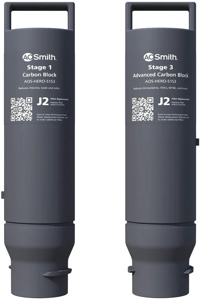 Main image of AOS-HERO-S1S3 Genuine Replacement | Stage 1 & 3 RO Carbon Block For AOS-HERO RO System | WQA Certified | Reduces 99% of 90 Contaminants | Last 6-Months