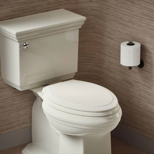 Alt view image 2 of 7 - 4734-RL-96 Rutledge ReadyLatch Soft Close Elongated Toilet Seat, Quiet-Close Lid, Grip-Tight Bumpers, Installation Hardware, Home Essentials, Biscuit