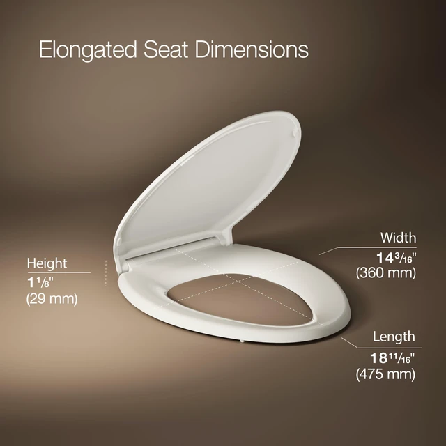 Alt view image 3 of 7 - 4734-RL-96 Rutledge ReadyLatch Soft Close Elongated Toilet Seat, Quiet-Close Lid, Grip-Tight Bumpers, Installation Hardware, Home Essentials, Biscuit