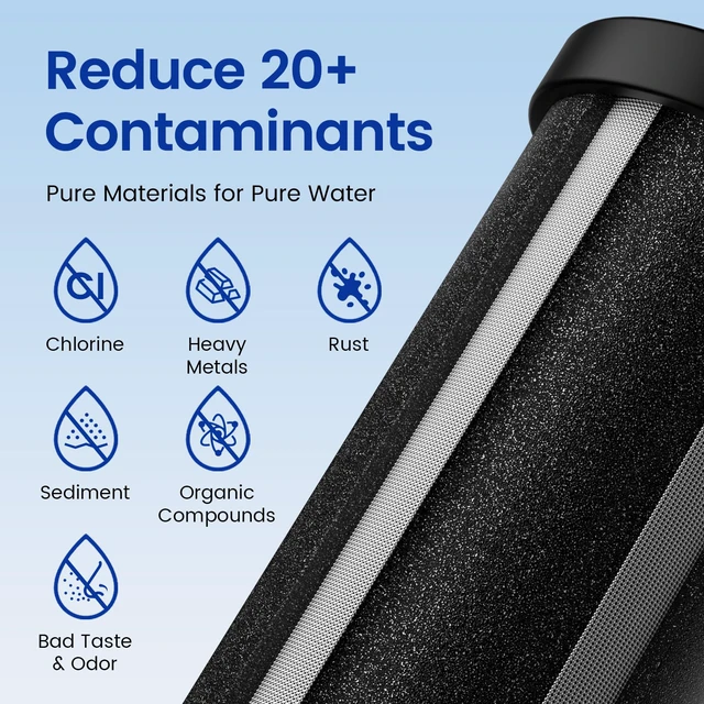 Alt view image 3 of 7 - PF-2 Black 2-Stage Purification Elements, 2 Pack, K Series Replacement Filter for ProOne® and Berlkey®, Compatible with ProOne® Big+ or Berlkey® Big+, Gravity Water Filter System