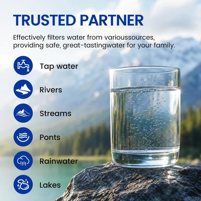 Alt view image 6 of 7 - PF-2 Black 2-Stage Purification Elements, 2 Pack, K Series Replacement Filter for ProOne® and Berlkey®, Compatible with ProOne® Big+ or Berlkey® Big+, Gravity Water Filter System