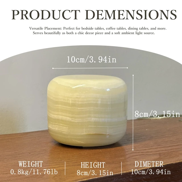 Alt view image 2 of 7 - Marble Lamp Table Lamp Unique Lamp Type-C 3 Way Bedside Lamp Ambient Lighting for Bedroom Night Stands Night Light Decorative LED Warm Ambient Portable Lamp for Rechargeable (Eastern Jade Glow)