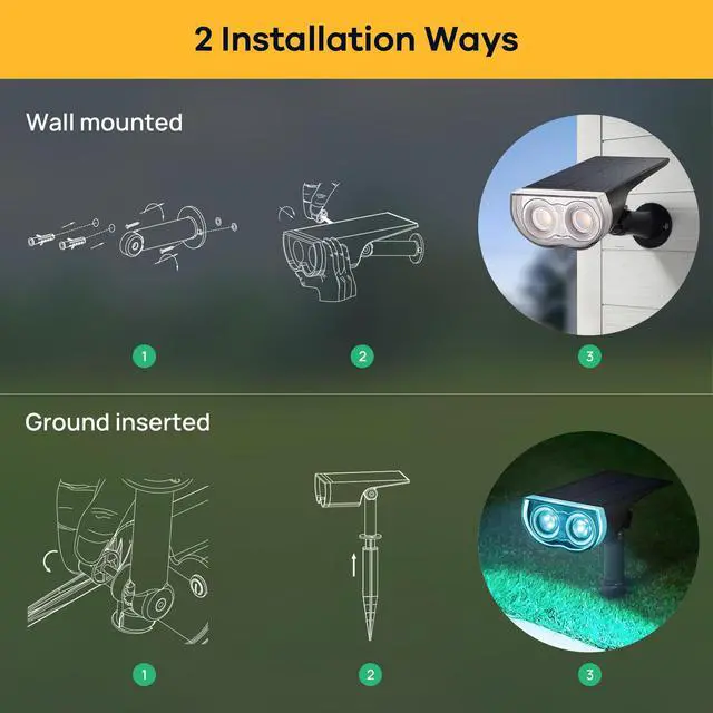 Alt view image 6 of 7 - RGB Solar Spotlights Outdoor Waterproof 9 Modes Multicolor 10 Pack StarrayS Mini, 9 Color Changing Modes, IP65, Adjustable Head, for Holiday House Decor Landscape Garden Yard Tree Flag Patio