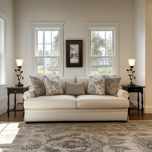 Alt view image 3 of 6 - Set of 2 Touch Bedside Vintage Lamps with 2 USB C+A 3-Way Dimmable Flower Lamps, White Glass Shade Rustic Leaf Lamp for Bedroom Side Table, LED Bulb Included
