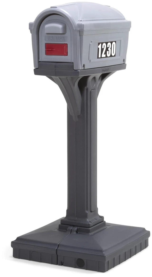 Main image of Dig-Free Easy Up Classic Mailbox (Steel Gray/Charcoal)