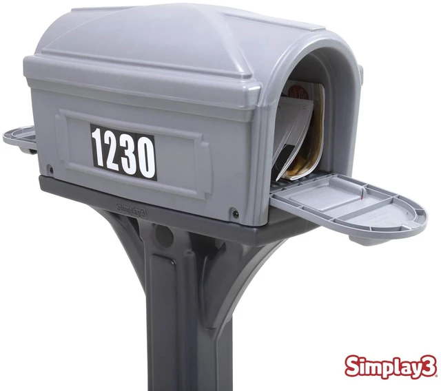 Alt view image 5 of 7 - Dig-Free Easy Up Classic Mailbox (Steel Gray/Charcoal)