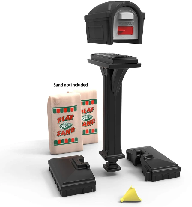 Alt view image 3 of 7 - American Home 42002R-04 Dig-Free Easy Up Classic Mailbox Black