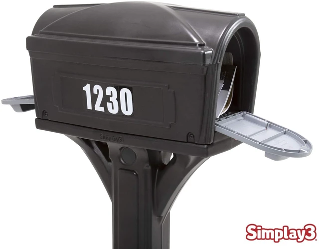 Alt view image 4 of 7 - American Home 42002R-04 Dig-Free Easy Up Classic Mailbox Black