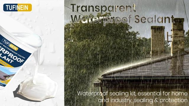 Alt view image 7 of 7 - Transparent Waterproof Coating, 1.32 Gallon Invisible Waterproof Agent Indoor & Outdoor Sealant Water-Based Clear Sealant Roofs, Walls, Garden, Terraces