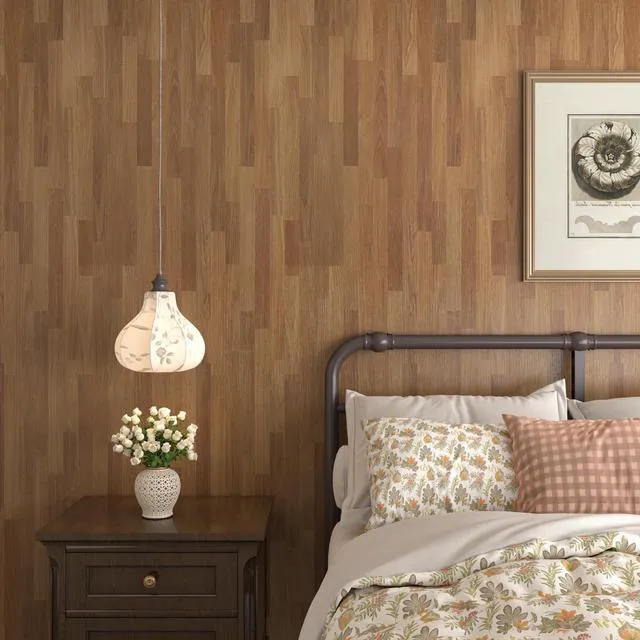 Alt view image 5 of 7 - 30"x400" Butcher Block Peel and Stick Countertop Vinyl Wrap Waterproof Wood Contact Paper for Countertops Butcher Block Countertop Contact Paper Waterproof Peel and Stick Woods Vinyl Wrap