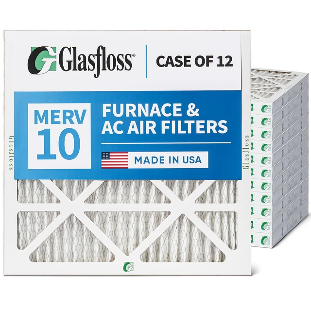 Alt view image 7 of 7 - ZL 20x20x2 MERV 10 AC & Furnace Filters. 12-Pack Exact Size: 19-1/2 x 19-1/2 x 1-3/4, Rating: MERV 10, MPR 800, FPR 7, Durable Heavy-Duty Frame, Made in USA