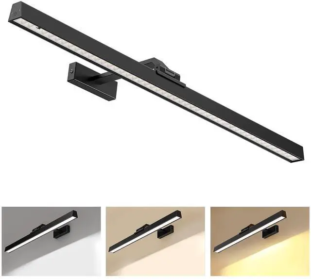 Main image of Picture Lights for Wall, Battery Operated Picture Light 24in Gallery Light for Paintings CCT Dimmable Recharging Battery Wall Light with Remote Control for Living Room Gallery Dartboard