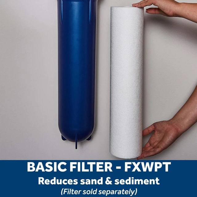 Alt view image 2 of 7 - Heavy Duty Whole House Water Filtration System, Reduces Sediment, Rust & More, Install Kit & Accessories Included, Filter Not Included, Replace Filter (FXWPT, FXWPX) Every 3 Months, GXWH60T