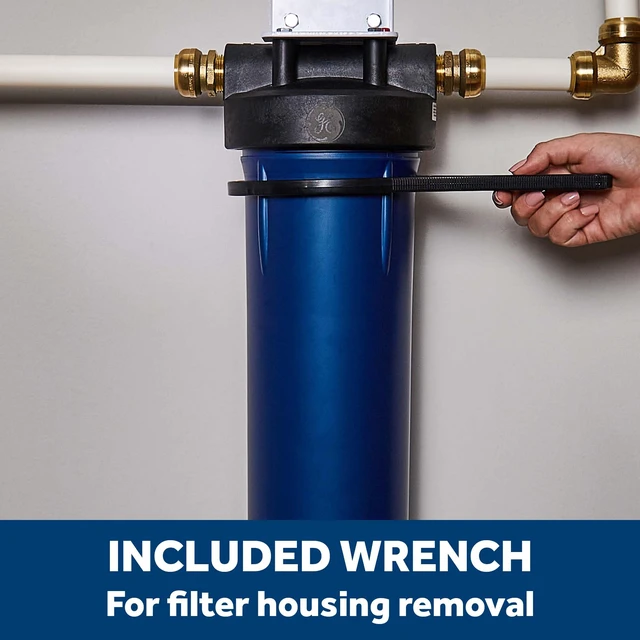 Alt view image 5 of 7 - Heavy Duty Whole House Water Filtration System, Reduces Sediment, Rust & More, Install Kit & Accessories Included, Filter Not Included, Replace Filter (FXWPT, FXWPX) Every 3 Months, GXWH60T