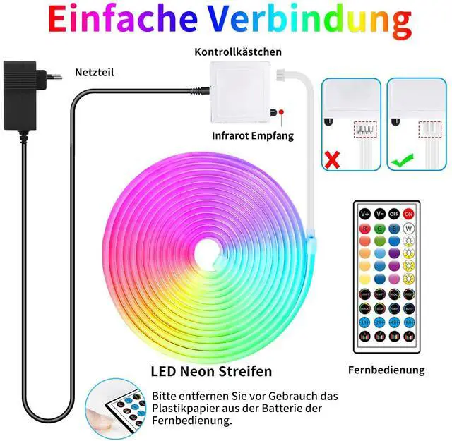 Alt view image 7 of 7 - 132FT Led Neon Rope Lights Control with App/Remote,Flexible Led Rope Lights,Multiple Modes,IP65 Outdoor RGB Neon Lights Waterproof,Music Sync Gaming Led Neon Strip Lights for Bedroom Décor