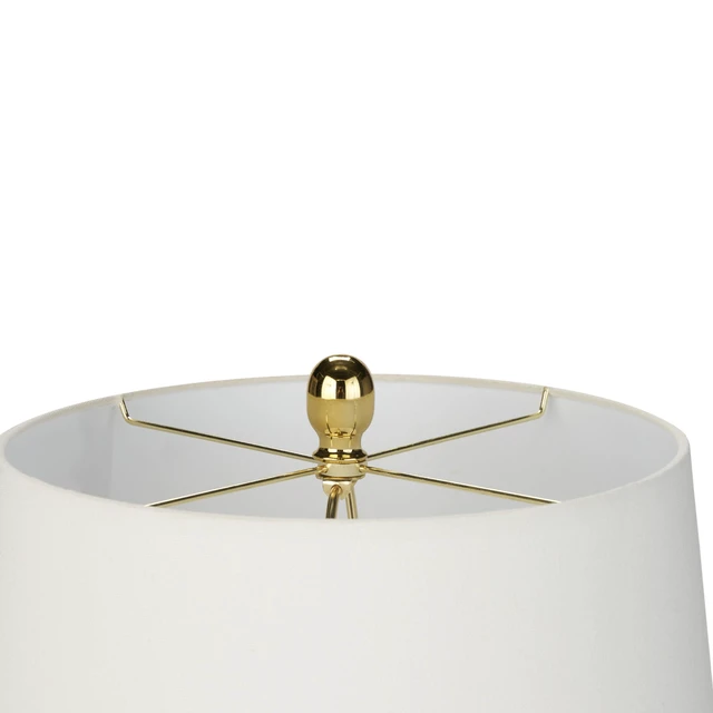 Alt view image 7 of 7 - Home 23" Olive Green Ceramic Pot Table Lamp for Bedroom, Living Room, Dining Office, with White Tapered Drum Shade