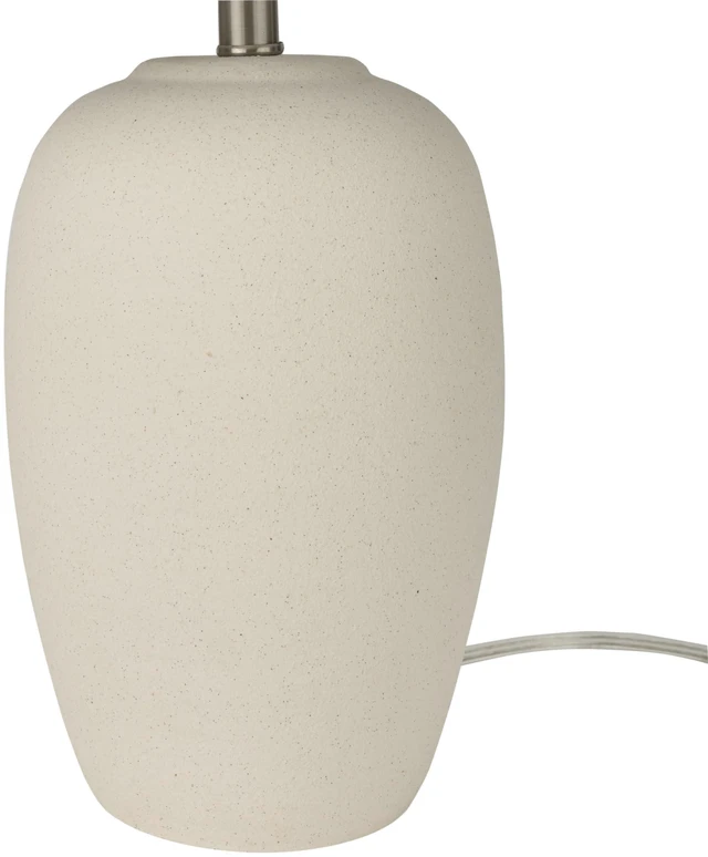 Alt view image 5 of 6 - Home 23" Natural White Ceramic Jar Table Lamp for Bedroom, Living Room, Dining Office, with Off-White Shade