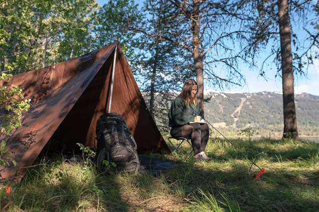 Alt view image 5 of 7 - Light-Duty Rip-Stop Tarp 16' x 20' - Brown - 2 Pack (U-1620-2) - Waterproof Tarp for Camping and Outdoor Use, Thick and Durable Cover with 3.5 Mil Thickness for Ultimate Protection