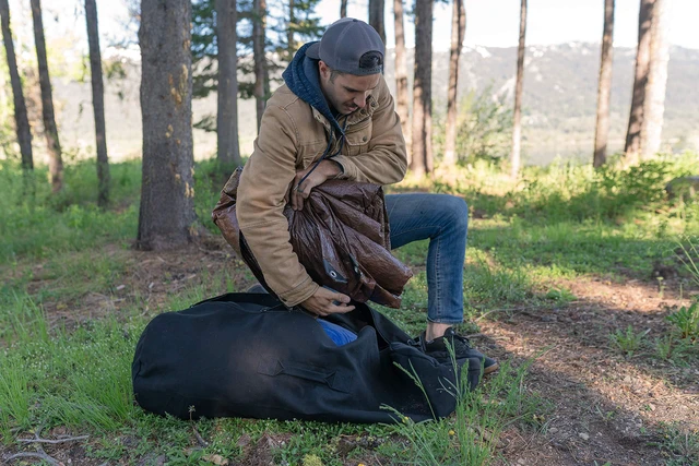 Alt view image 6 of 7 - Light-Duty Rip-Stop Tarp 16' x 20' - Brown - 2 Pack (U-1620-2) - Waterproof Tarp for Camping and Outdoor Use, Thick and Durable Cover with 3.5 Mil Thickness for Ultimate Protection