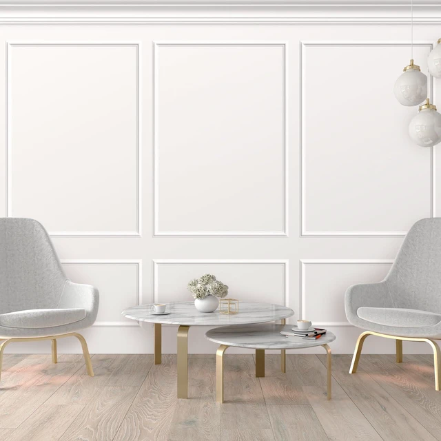 Alt view image 5 of 6 - 3set Peel and Stick Wall Molding Kit 3D Premade, 39x63in Accent Wall Moulding Kit, Wainscoting Panel, for Interior Decor, Ready to Assemble, Peel and Stick, Wainscoting Accent Panel