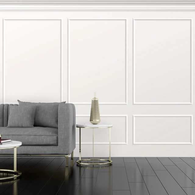 Alt view image 6 of 6 - 3set Peel and Stick Wall Molding Kit 3D Premade, 39x63in Accent Wall Moulding Kit, Wainscoting Panel, for Interior Decor, Ready to Assemble, Peel and Stick, Wainscoting Accent Panel