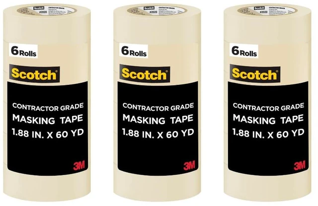 Main image of Painter's Tape Contractor Grade,1.88 in x 60.1 yd Rolls, 3 Pack
