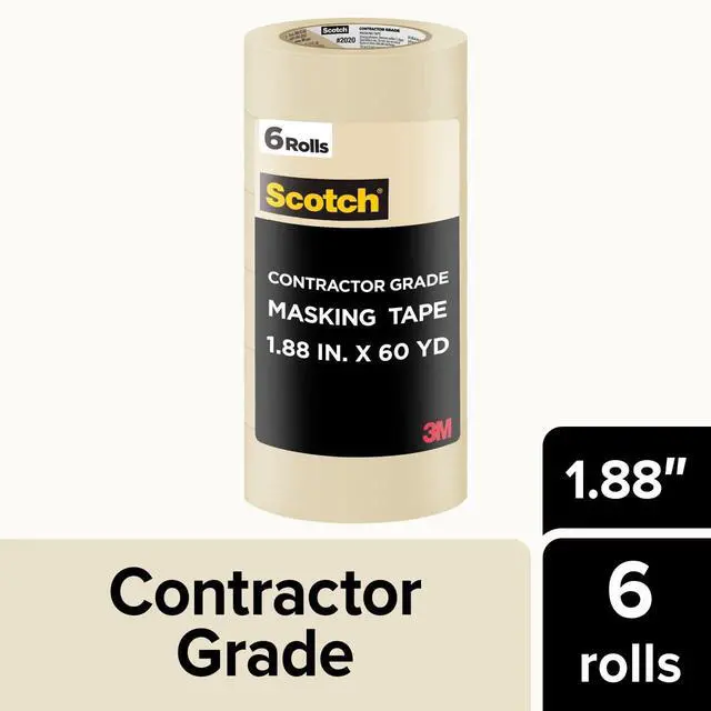 Alt view image 3 of 7 - Painter's Tape Contractor Grade,1.88 in x 60.1 yd Rolls, 3 Pack