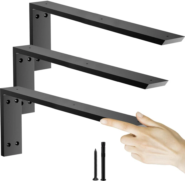 Main image of Countertop Support Bracket 20 inch 3 Pack (3/8" Thick),Premium Heavy Duty Granite Countertop Brackets 20"x8"x2.5",Shelf L Bracket Mantel Corbels for Quartz,Wood,Concrete and Laminate Countertops