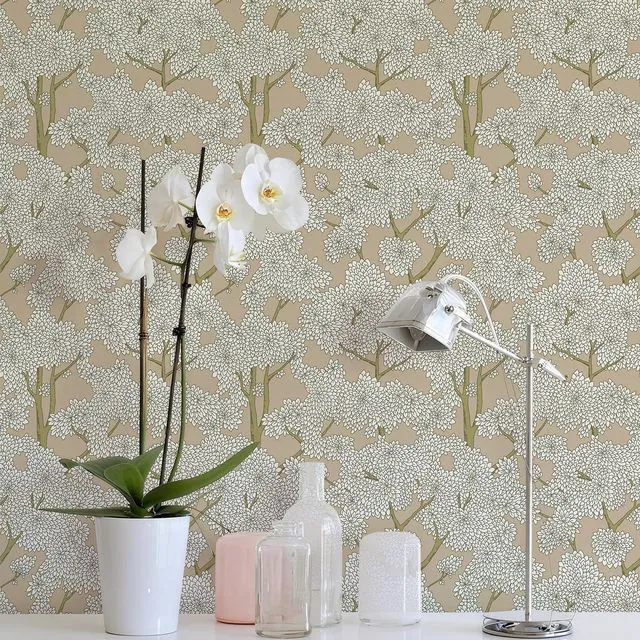 Alt view image 3 of 7 - Tree Wallpaper Peel and Stick Jungle Wall Paper Forest Mural Stick on Wallpaper Modern Waterproof Self Adhesive Contact Paper (17.3" x 1200" Brown)