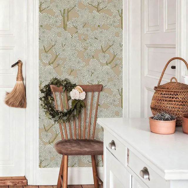 Alt view image 7 of 7 - Tree Wallpaper Peel and Stick Jungle Wall Paper Forest Mural Stick on Wallpaper Modern Waterproof Self Adhesive Contact Paper (17.3" x 1200" Brown)