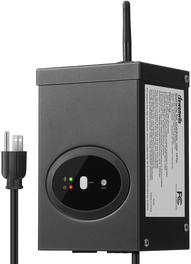Main image of Smart Low Voltage Landscape Transformer 120W 120V AC to 12V AC, 1 Zone Control, Compatible with Alexa and Google Home, Waterproof for Outdoor Lighting, ETL Listed