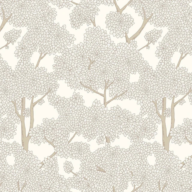 Alt view image 7 of 7 - Tree Wallpaper Peel and Stick Jungle Wall Paper Forest Mural Stick on Wallpaper Modern Waterproof Self Adhesive Contact Paper(17.3" x 800" Cream)