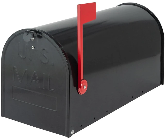 Main image of Large Mailboxes for Outside, Black 23 x 10.7 x 8.9 Inches Metal Galvanized Steel Post Mount Mail Box, T3 Large Capacity