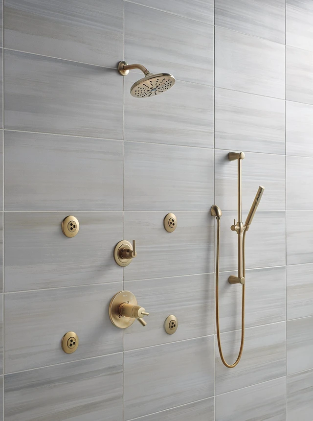 Alt view image 5 of 6 - Faucet Wall-Mount Supply Wall Elbow for Hand Held Shower with Hose, Champagne Bronze 50560-CZ