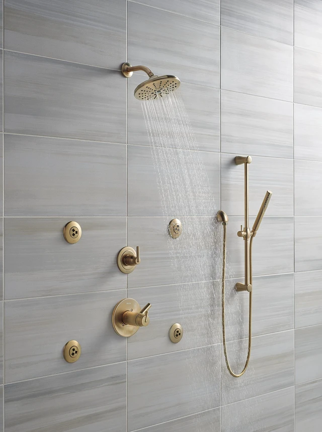 Alt view image 6 of 6 - Faucet Wall-Mount Supply Wall Elbow for Hand Held Shower with Hose, Champagne Bronze 50560-CZ