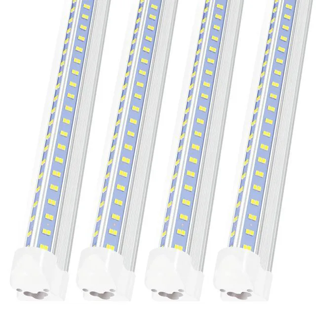 Main image of Led Shop Lights,Led Shop Lights 4FT 50W 6500K 7000LM Clear White,Shop Light 4FT 110V Linkable Integrated V-Shape for Shop Garage,Warehouse,Workbench and Workshop Commercial Bay Lighting(4-Pack)