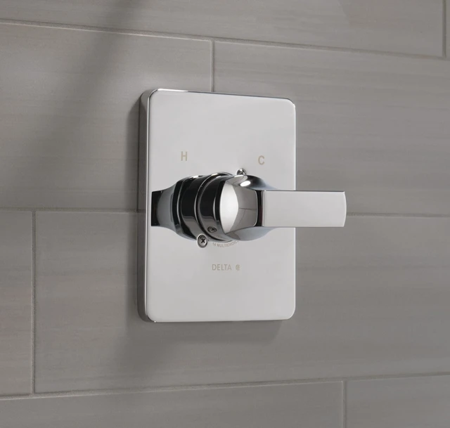 Alt view image 2 of 5 - Velum 14 Series Single-Function Valve Trim Kit, Chrome Handle Set for Shower Faucet System, Chrome T14037 (Valve Not Included)