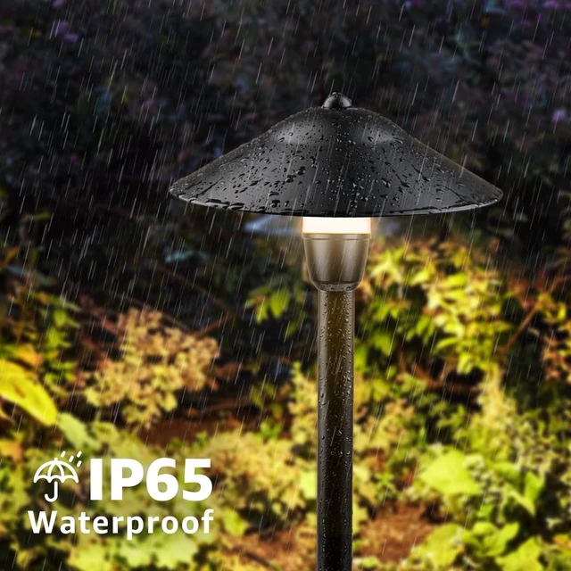 Alt view image 5 of 7 - 3W Low Voltage Pathway Lights, 4-Pack 7.9" 3000K Classic Aluminum Landscape Lights, 12-24V AC/DC, IP65 Waterproof, ETL Listed Wire, with Fastlock2 Connectors, for Yard Garden Walkway Driveway