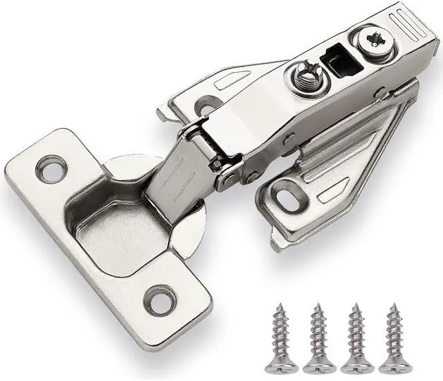 Main image of (40 PCS) Full Overlay Soft Close Cabinet Hinges for Kitchen Cabinets - 105° Face Frame Concealed Cabinet Door Hinge -3 Way Adjustability -Clip on Plate & Matching Screw 4 Easy Installation