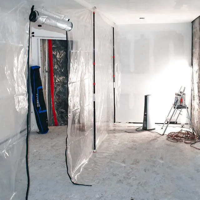 Alt view image 5 of 7 - ZP2 ZipPole 10 foot Spring Loaded Dust Barrier Poles (Pack of 2) for remodeling, renovation and repair work