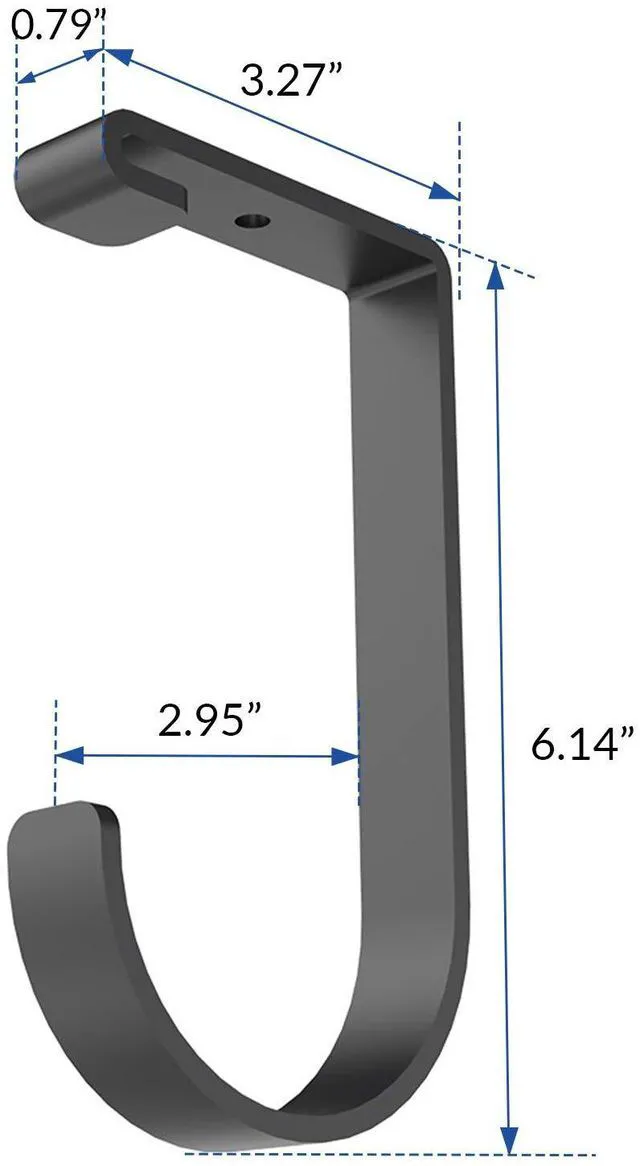 Alt view image 2 of 7 - 16 Pack Add On Storage Flat Hook Accessory for Garage Ceiling Rack and Wall Shelving, Max Weight Capacity up to 50lbs, Black