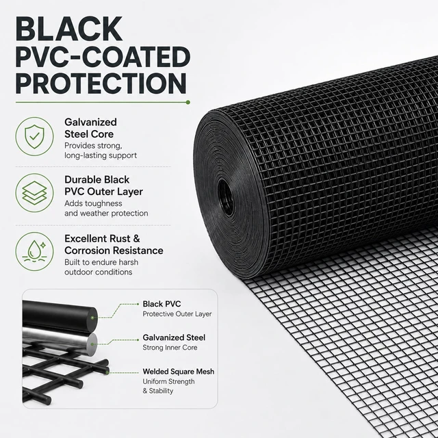 Alt view image 3 of 7 - Hardware Cloth Chicken Wire 1/2 inch Mesh 60 x 50 Ft 19 Gauge Chicken Wire Mesh Roll Welded Wire Fencing Gopher Mesh Wire Cloth Tree Guard Garden Fencing Hardware Mesh
