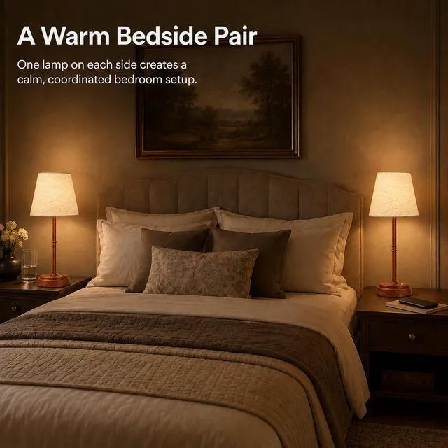 Alt view image 7 of 7 - Cordless Table Lamps 2 Pack, Rechargeable Battery Operated Lamps, Wood 2 Pack, 6000mAh Per lamp, 4H Charge, 12-36H Runtime, Touch Dimming