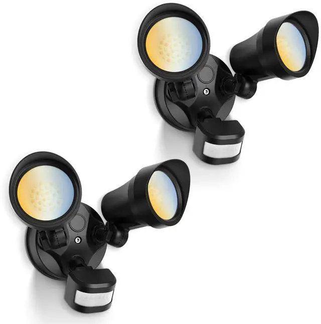 Main image of Motion Sensor Outdoor Lights, 30W 3500LM Flood Lights Outdoor 120V, 3 Modes (Dusk to Dawn/Auto/On Time), 3CCT 3000K/4000K/6500K Waterproof Hardwired Security Light ETL Listed for Porch, 2PCS