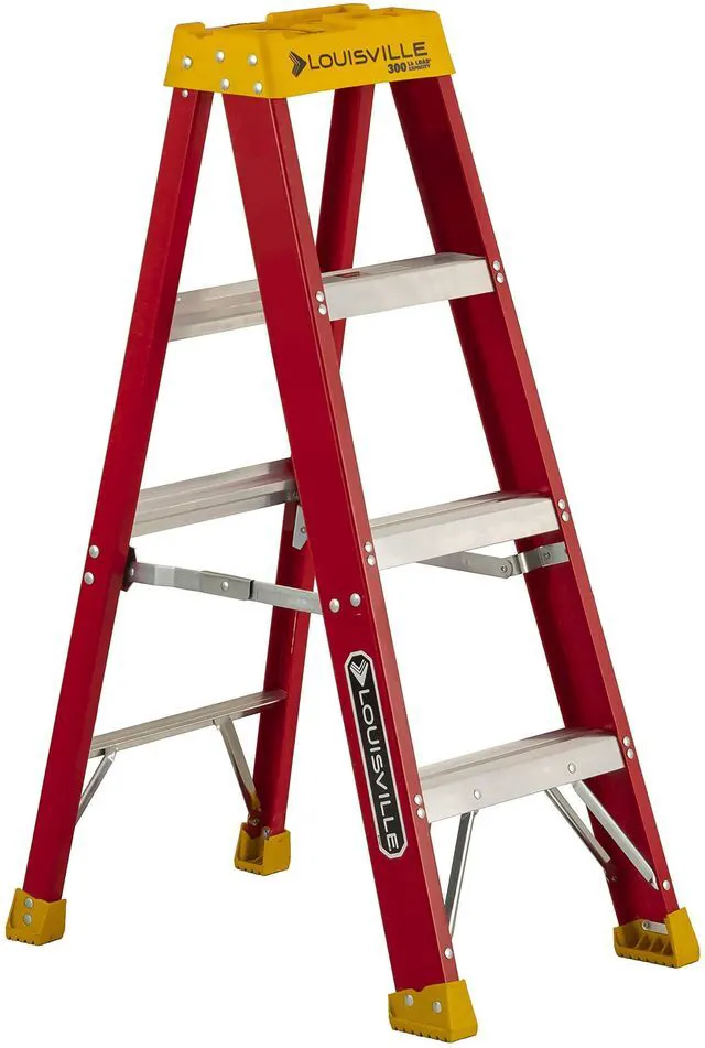 Main image of 4-Foot Fiberglass Step Ladder, 300-Pound Load Capacity, Type IA, L-3016-04
