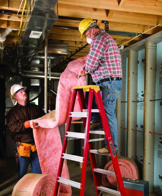 Alt view image 5 of 7 - 4-Foot Fiberglass Step Ladder, 300-Pound Load Capacity, Type IA, L-3016-04