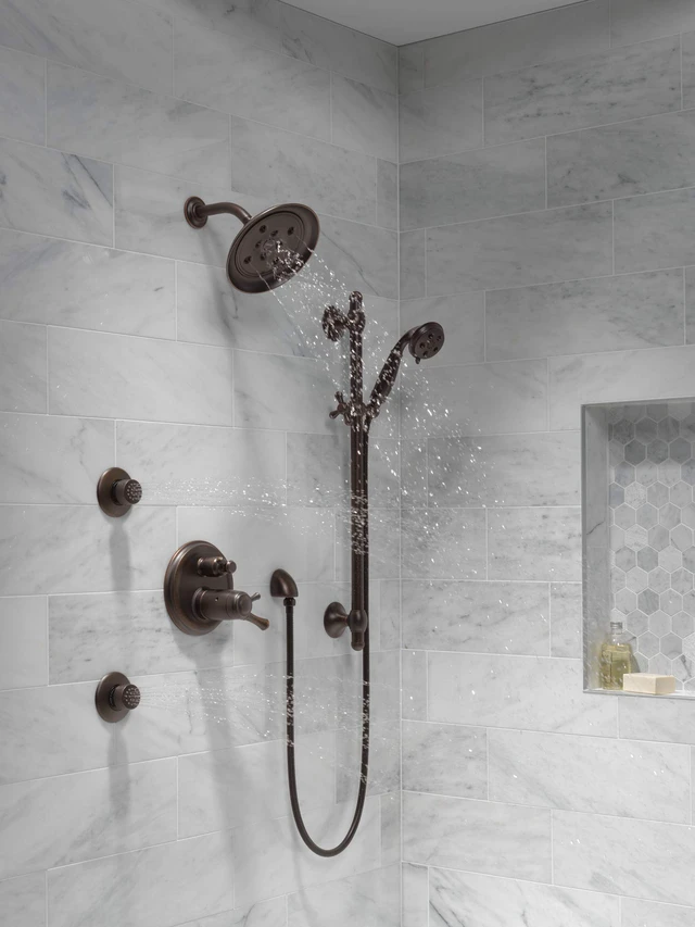 Alt view image 3 of 7 - Faucet 50560-RB Hand Shower 90-Degree Wall Elbow, Venetian Bronze