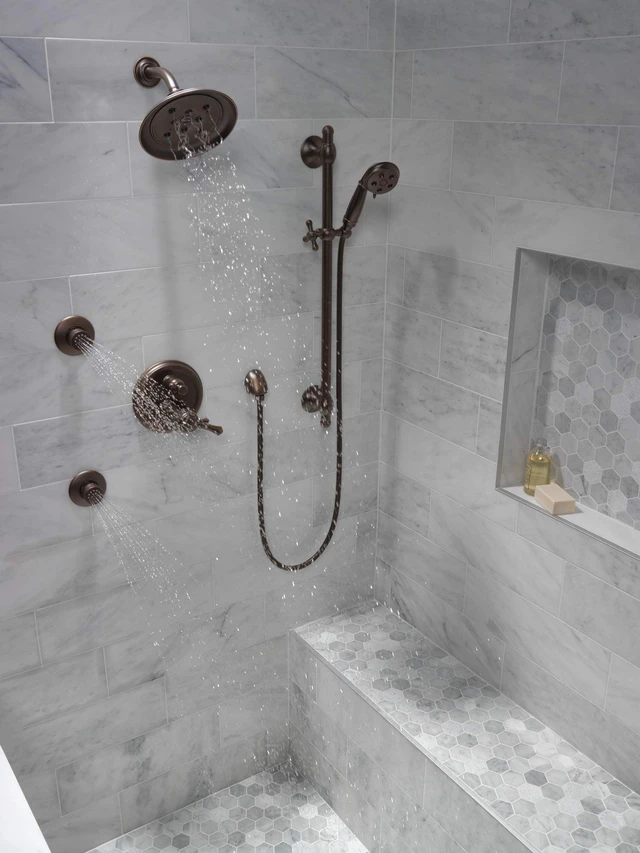 Alt view image 6 of 7 - Faucet 50560-RB Hand Shower 90-Degree Wall Elbow, Venetian Bronze