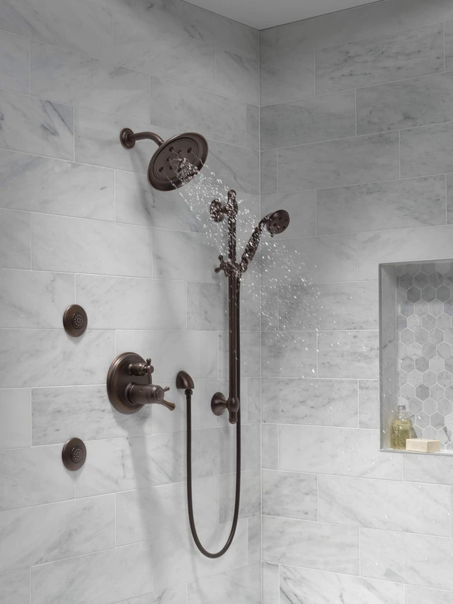 Alt view image 7 of 7 - Faucet 50560-RB Hand Shower 90-Degree Wall Elbow, Venetian Bronze