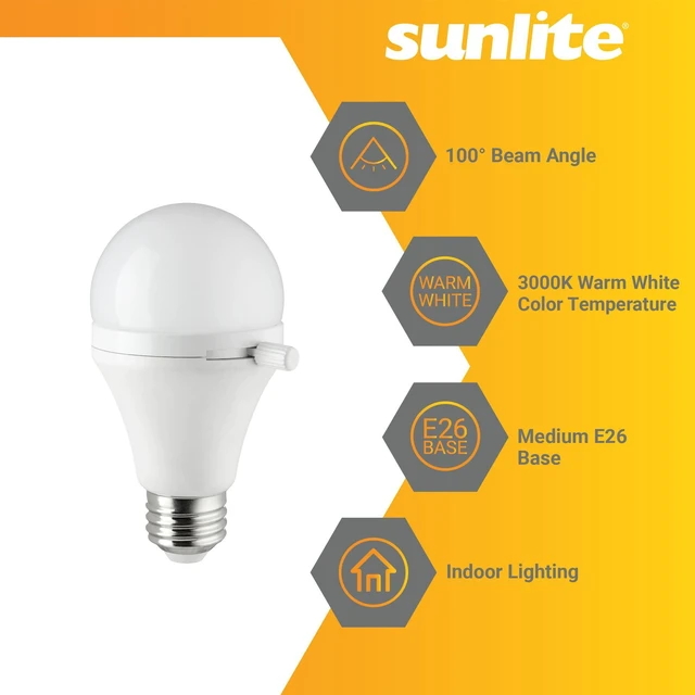 Alt view image 3 of 7 - ShabBulb, Shabbat Permissible LED Light Bulb, 7 Watt (40 Watt Equivalent) 3000K Warm White, 3 Pack